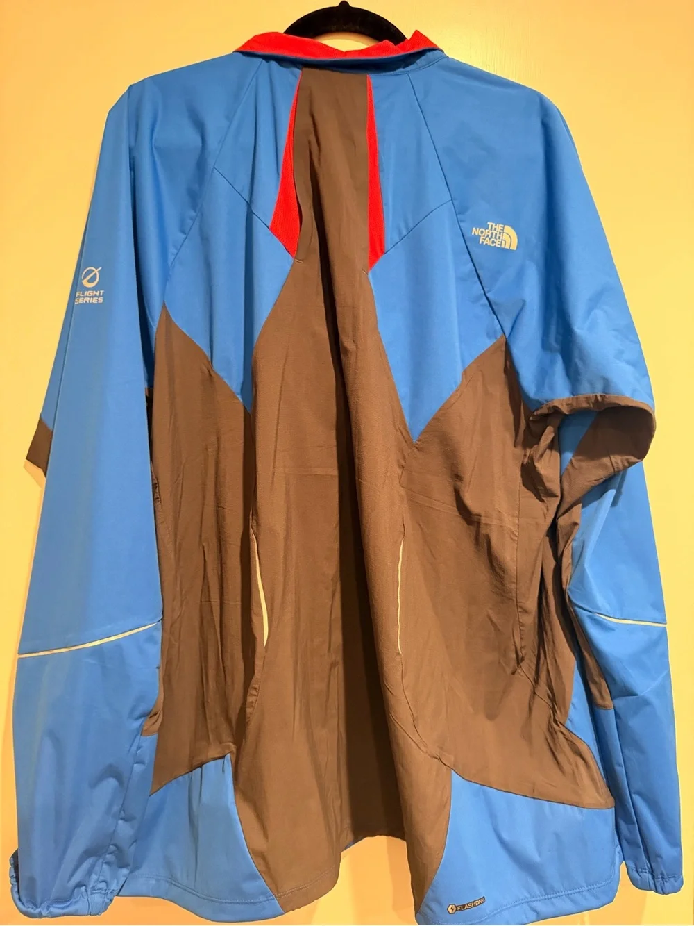 The North Face Blue Jacket with Red Trim
